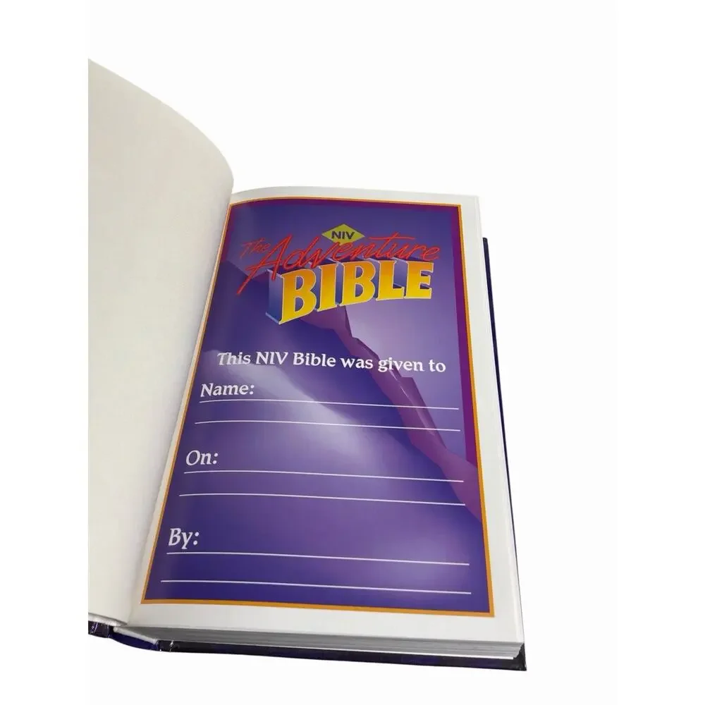 The Adventure Bible NIV New International Version HC Hardcover 2000 ZonderKidz